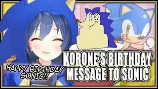 [ENG Sub] Korone's Birthday Message to Sonic the Hedgehog - Hololive (CC)