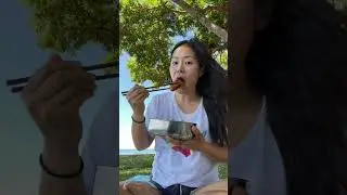 We went to a beachside picnic with a homemade lunch box 🍱 ❤️