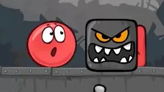 Новый КРАСНЫЙ ШАР 4. New RED BALL 4. Мультик игра для детей.