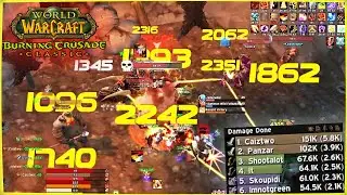 WoW Classic TBC WARRIOR MAULGAR DPS POPPING  - WoW Classic TBC Compilation