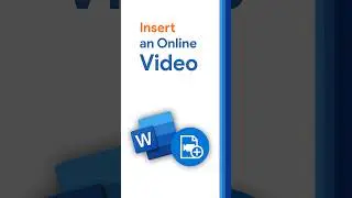 How to INSERT an online video on Word [Quick Word Tutorial] #microsoft #wordtutorial  #quicktutorial