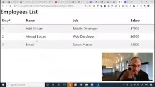 32 DataWebMobile Course knockout loop over data and into html table, and redesign the table with boo
