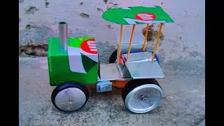 Make A Tractor With 7Up Soda Can || Soda Can Tractor
