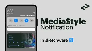 How to make MediaStyle Notification in sketchware