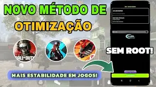 NOVO MÉTODO INCRÍVEL de OTIMIZAÇÃO em JOGOS! | QUALQUER JOGO WARZONE PUBG FREEFIRE .......|