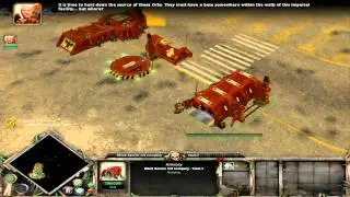 Warhammer 40,000 Dawn of War Walkthrough Mission 1 1/2 Difficulty Hard
