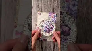 Page layout for junk journaling🧚🏼💜