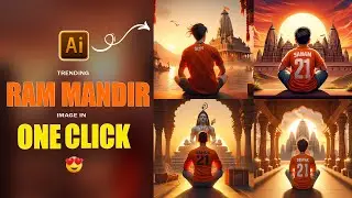 Trending Ram Mandir T Shirt Name Photo Video Editing | Ayodhya Photo Editing | Bing Image Creator