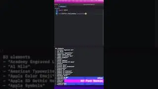 List all System Fonts installed on iOS 