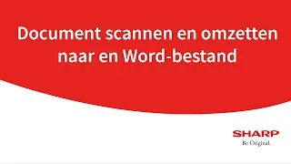 MFP | Gescand document omzetten naar Word-bestand | Instructie