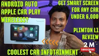 Plimpton L1 full Review Wireless Android Auto Apple CarPlay display in any car in 6000 Car Screen