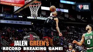 Jalen Green's Breakout Game Highlights | Houston Rockets Vs. Boston Celtics
