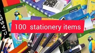 Stationery items name with picture and sounds|craft material list|school supplies 
