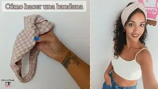 Cómo hacer una bandana o turbante para el pelo 💆🏻‍♀️| Patrón gratis 😊