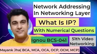 Network Addressing In Network Layer | IP Address | bcs041 block 3 | Network Addressing  | BCS041