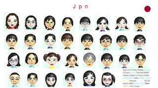 My Wii CPU Mii Nationalities (Updated)