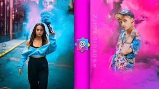 Smoke effect photo editing on picsArt | smoke effect editing kaise kare ||Android editz||