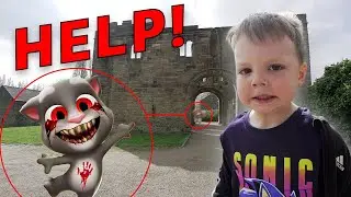 DRONE CATCHES CREEPY BABY TALKING TOM IN AN ABANDONED CASTLE!