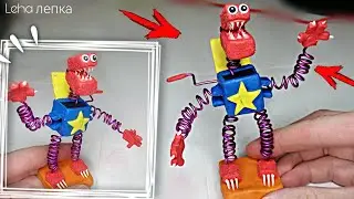 Лепим БОКСИ БУ из пластилина Poppy Playtime 3 - Project: Playtime | Leha лепка