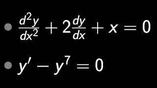 Determine the order of the differential equation
