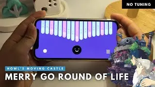 Howl's Moving Castle Theme | Kalimba App Tutorial (KEYLIMBA)