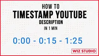 How to Timestamp YouTube Description