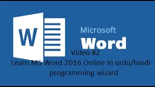 2  learn microsoft word 2016 online in urduhindi   educational activities