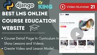 Create Lesson and Video Model | Curriculum In show Lesson And Videos | #learningmanagementsystem