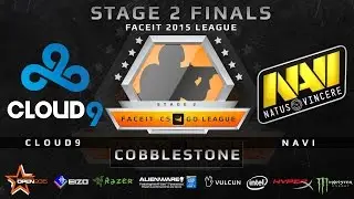 Cloud9 vs NaVi - Cobblestone PART 1 (FACEIT Stage 2 Finals)