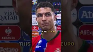 Cristiano Ronaldo says this is his last Euro 🥺