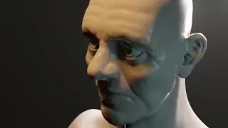 How To Detail A Head Sculpt With Wrinkles and Pores In Blender
