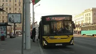 |РЕДКОСТЬ| Минск! Поездка на автобусе МАЗ 303.065 госномер АТ 6329-7 маршрут 19
