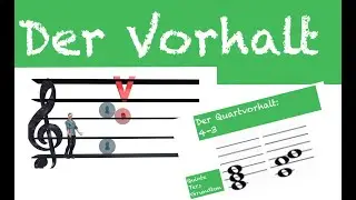 Der Vorhalt, musikalischer Vorhalt, Quartvorhalt, Quartsextvorhalt