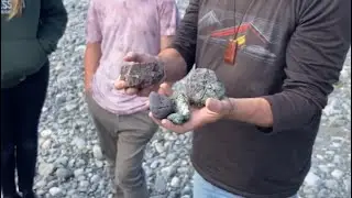 Waiohine River Rocks Eroded from the Tararua Range
