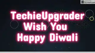 TechieUpgrader Wish You Happy Diwali
