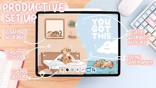 ✨ How to make your iPad aesthetic, cute and productive ✨ focus modes wallpapers with iPados16