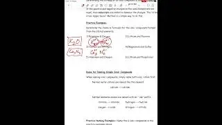 Ionic Compounds - Chemical Formulas & Names