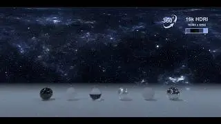 New project 3841: Animation of a space scene using a 16K 360° HDRI texture.