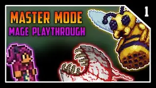 Master Mode Mage Let's Play - Part 1 - Terraria Journey's End