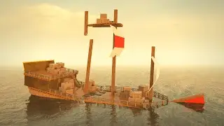 Destroy And Sink The Pirate Ship | Teardown