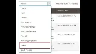 Delete Orders - Sparsh Magento 2 Extension