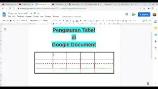 Pengaturan tabel di Google Dokumen