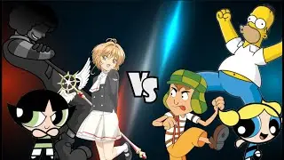 MUGEN Request 1025: Sakura Kinomoto, Buttercup, Dark Donald VS Chavo, Bubbles, Homer Simpson