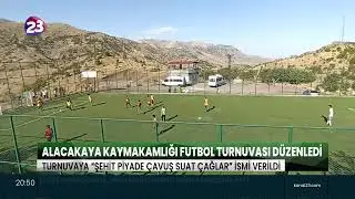 ALACAKAYA KAYMAKAMLIĞI FUTBOL TURNUVASI DÜZENLEDİ