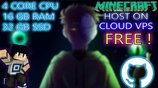 [OUTDATED] How to Host Your Own Minecraft Cloud Server in Github ?  16GB RAM 32GB SSD 4 CORE |