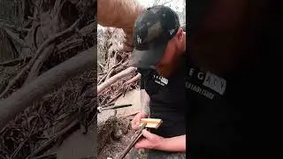 How to Bushcraft A Waterwheel To Cook Your Meat #bushcraft #survival