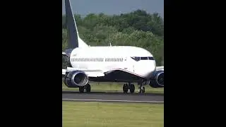 Private Boeing 737 Arrival ✈️🔊