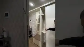 Встроенный шкаф купе для прихожей. 