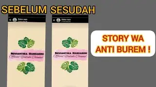 CARA UPLOAD FOTO/VIDEO DI STORY WA AGAR TIDAK BURAM !