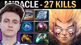 Invoker Dota Gameplay Miracle with 27 Kills and Windwaker
